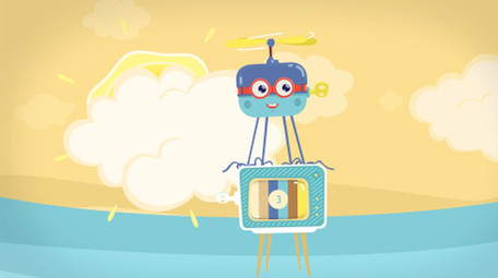 可爱卡通元素动画儿童电视节目片头AE模板