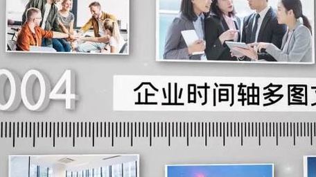 企业时间轴多图文展示AE模板