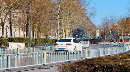 城市交通弯道拐弯马路道路汽车车流实拍4K