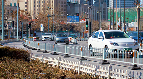 城市交通弯道拐弯马路道路汽车车流实拍4K