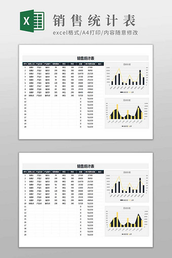 销售统计分析图表