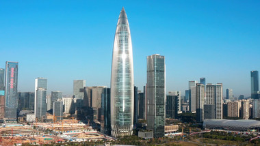 城市<strong>地标</strong>震撼<strong>深圳</strong>子弹头春笋大厦航拍