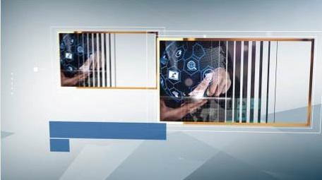 浅蓝简洁公司图文演绎