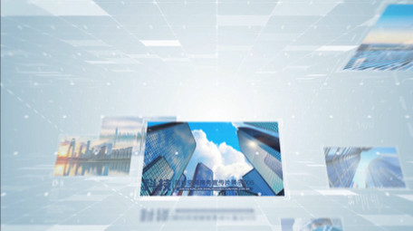 干净明亮商务科技空间图文宣传片AE模板