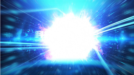 大气科技光线穿梭城市宣传片头AE模板