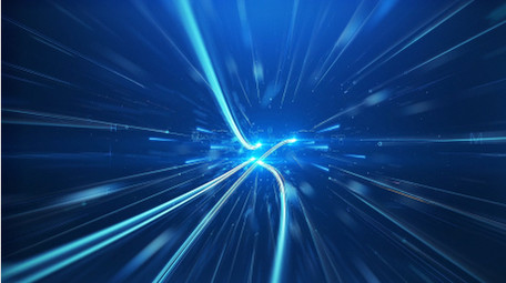 大气科技光线穿梭城市宣传片头AE模板