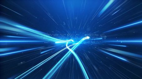 大气科技光线穿梭城市宣传片头AE模板