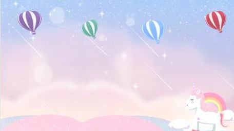 梦幻卡通木马氢气球背景视频AE模板