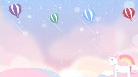 梦幻卡通木马氢气球背景视频AE模板