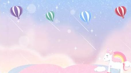 梦幻卡通木马氢气球背景视频AE模板