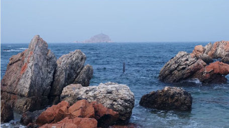 沙滩海岸礁石海浪波浪大海海洋自然海洋实拍