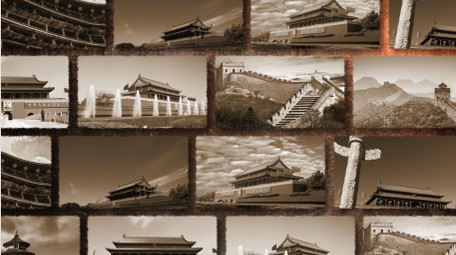 大气黑金怀旧风历史图文展示AE模板