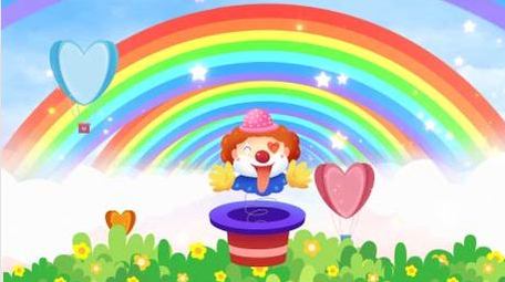 卡通儿童彩虹小丑背景视频AE模板