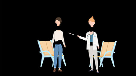 易用卡通类mg动画医疗类医生测体温