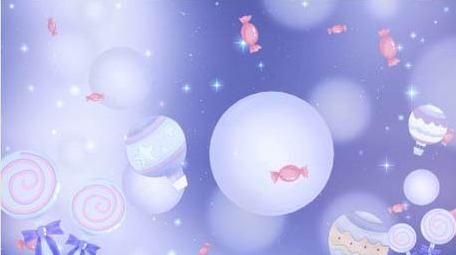 梦幻卡通儿童流行色舞台背景视频素材