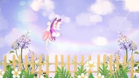 卡通精灵梦幻儿童舞台背景视频