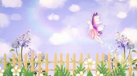 卡通精灵梦幻儿童舞台背景视频