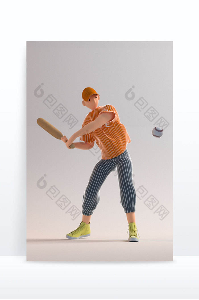 潮流运动打棒球的男孩图片图片