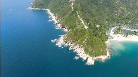 自然大气海洋景观大海风景航拍实拍