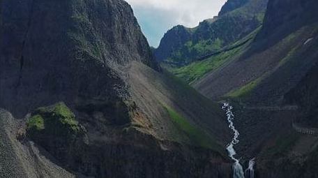 自然大气长白山天池航拍实拍