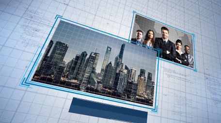 简洁商务图文企业宣传片图片包装AE模板