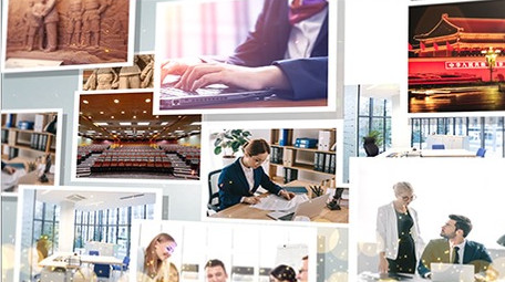 大气照片汇聚照片墙AE模板