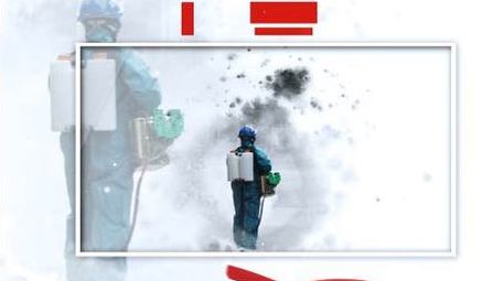 简约防控抗击疫情相册宣传图文AE模板