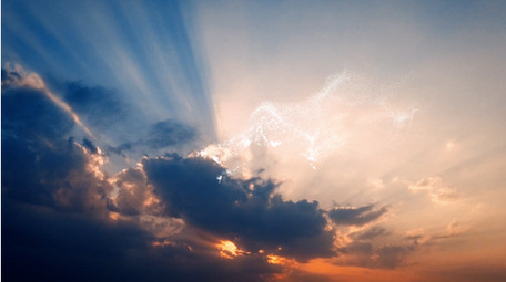 唯美粒子天空青春标题片头AE模板