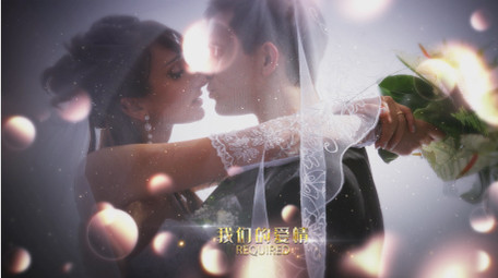 婚礼婚庆金色图文AE模板