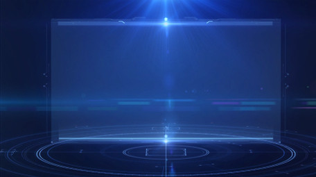 商务科技数字框粒子光束背景视频