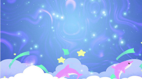 童年卡通梦幻童趣背景视频