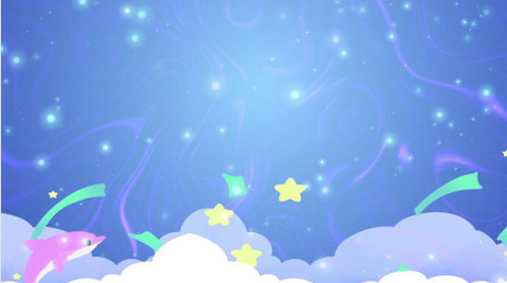 童年卡通梦幻童趣背景视频