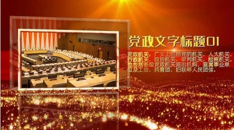 大气党政企业发展图文包装展示