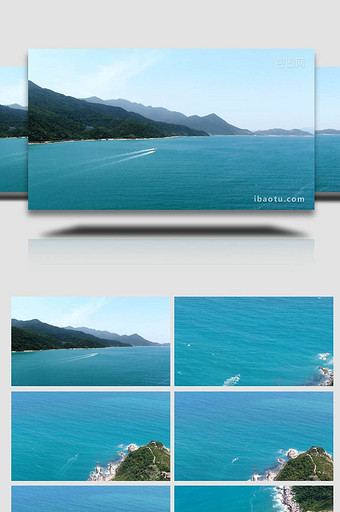 自然震撼大气海洋风景大海景观航拍实拍4K图片