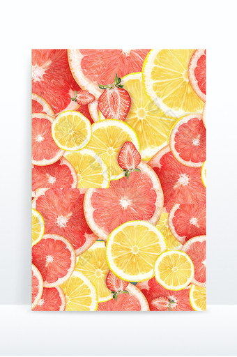 夏季纹理水果柠檬柚子纹理背景图片