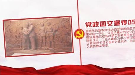 白色背景党政党建图文时间线展示pr模板