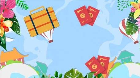 夏天清新可爱唯美婚礼旅行循环背景视频