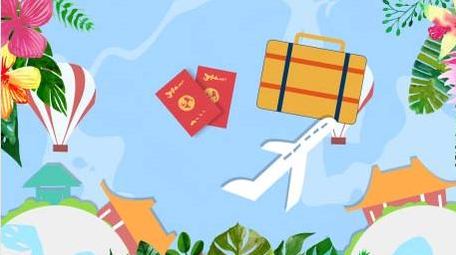 夏天清新可爱唯美婚礼旅行循环背景视频