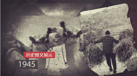 沧桑历史图文资料AE模板