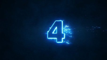 震撼速度感闪电特效倒计时开场动画AE模板