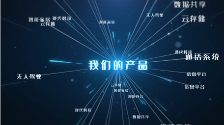 科技风企业商务宣传片图文展示AE模板