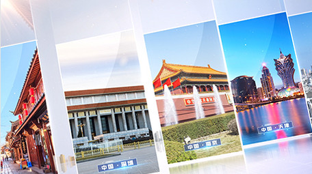 大气震撼多图照片墙展示AE模板