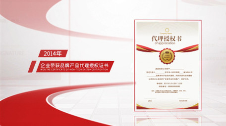 简洁企业荣誉奖牌证书图文展示AE模板