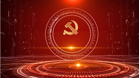 红色党政信息分类数据展示AE模板