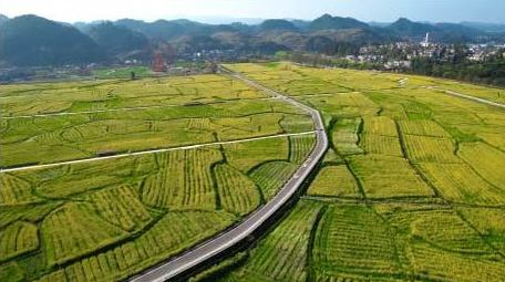 唯美贵州新农村生态建设乡村田野4K航拍