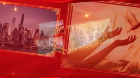 红金大气党政图文宣传片开场片头AE模板