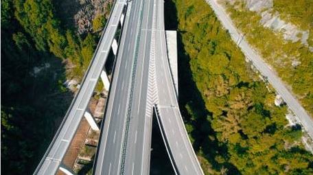 交通汽车行驶在高速公路上实拍视频