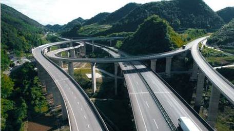 交通汽车行驶在高速公路上实拍视频