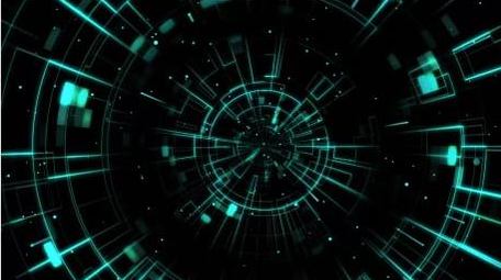 科技炫酷穿梭效果背景视频ae模版