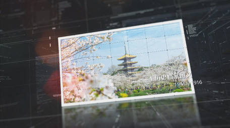 历史资料档案图文科技风AE模板